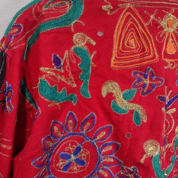 Vintage 90's Pier One Passports Embroidered Jacket - Picture 6 of 7